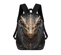 sinyumoney Mochilas Para Niños 17inch Mochila Golden Dragon Crest Mochila Impresa En 3D Para La Escuela Mochila De Moda Mochilas De Viaje Mochilas Escolares Para La Escuela O Para Viajar