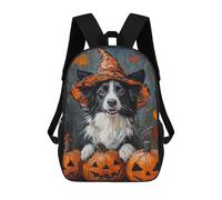 sinyumoney Mochilas Para Niños 17inch Mochila Halloween Dog Art Print-1 Mochila Impresa En 3D Para La Escuela Mochila De Moda Mochilas De Viaje Mochilas Escolares Para La Escuela O Para Viajar