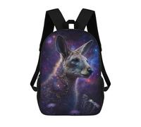 sinyumoney Mochilas Para Niños 17inch Mochila Kangaroo in Space-7 Mochila Impresa En 3D Para La Escuela Mochila De Moda Mochilas De Viaje Mochilas Escolares Para La Escuela O Para Viajar