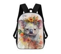 sinyumoney Mochilas Para Niños 17inch Mochila Koala with Flowers Art Print Mochila Impresa En 3D Para La Escuela Mochila De Moda Mochilas De Viaje Mochilas Escolares Para La Escuela O Para Viajar