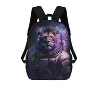 sinyumoney Mochilas Para Niños 17inch Mochila Lion Astronaut in Space -4 Mochila Impresa En 3D Para La Escuela Mochila De Moda Mochilas De Viaje Mochilas Escolares Para La Escuela O Para Viajar