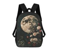 sinyumoney Mochilas Para Niños 17inch Mochila Moonlit Garden Wall Art Mochila Impresa En 3D Para La Escuela Mochila De Moda Mochilas De Viaje Mochilas Escolares Para La Escuela O Para Viajar