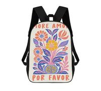 sinyumoney Mochilas Para Niños 17inch Mochila More Amore Por Favor Mochila Impresa En 3D Para La Escuela Mochila De Moda Mochilas De Viaje Mochilas Escolares Para La Escuela O Para Viajar