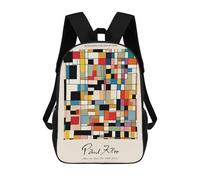 sinyumoney Mochilas Para Niños 17inch Mochila Paul Klee Modern Art Mochila Impresa En 3D Para La Escuela Mochila De Moda Mochilas De Viaje Mochilas Escolares Para La Escuela O Para Viajar