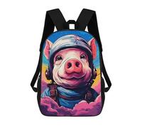 sinyumoney Mochilas Para Niños 17inch Mochila Pig Astronaut in Space -1 Mochila Impresa En 3D Para La Escuela Mochila De Moda Mochilas De Viaje Mochilas Escolares Para La Escuela O Para Viajar