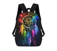 sinyumoney Mochilas Para Niños 17inch Mochila Rainbow Dreamcatcher Art Print Mochila Impresa En 3D Para La Escuela Mochila De Moda Mochilas De Viaje Mochilas Escolares Para La Escuela O Para Viajar