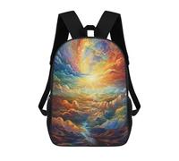 sinyumoney Mochilas Para Niños 17inch Mochila Rainbow Sky River Mochila Impresa En 3D Para La Escuela Mochila De Moda Mochilas De Viaje Mochilas Escolares Para La Escuela O Para Viajar