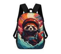 sinyumoney Mochilas Para Niños 17inch Mochila Red Panda Astronaut in Space Mochila Impresa En 3D Para La Escuela Mochila De Moda Mochilas De Viaje Mochilas Escolares Para La Escuela O Para Viajar
