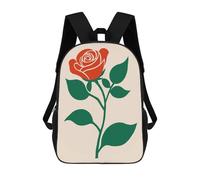 sinyumoney Mochilas Para Niños 17inch Mochila Red Rose Illustration Mochila Impresa En 3D Para La Escuela Mochila De Moda Mochilas De Viaje Mochilas Escolares Para La Escuela O Para Viajar