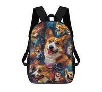 sinyumoney Mochilas Para Niños 17inch Mochila Space Corgi Adventure Mochila Impresa En 3D Para La Escuela Mochila De Moda Mochilas De Viaje Mochilas Escolares Para La Escuela O Para Viajar
