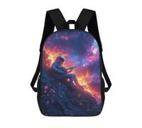 sinyumoney Mochilas Para Niños 17inch Mochila Space Guitarist Cosmic Melody -1 Mochila Impresa En 3D Para La Escuela Mochila De Moda Mochilas De Viaje Mochilas Escolares Para La Escuela O Para Viajar