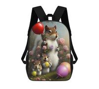 sinyumoney Mochilas Para Niños 17inch Mochila Squirrel Family Balloons Garden Mochila Impresa En 3D Para La Escuela Mochila De Moda Mochilas De Viaje Mochilas Escolares Para La Escuela O Para Viajar