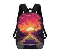 sinyumoney Mochilas Para Niños 17inch Mochila Sunset Drive Adventure Mochila Impresa En 3D Para La Escuela Mochila De Moda Mochilas De Viaje Mochilas Escolares Para La Escuela O Para Viajar
