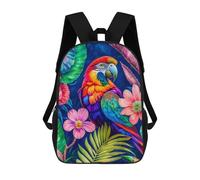 sinyumoney Mochilas Para Niños 17inch Mochila Tropical Parrot Jungle Scene Mochila Impresa En 3D Para La Escuela Mochila De Moda Mochilas De Viaje Mochilas Escolares Para La Escuela O Para Viajar
