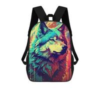 sinyumoney Mochilas Para Niños 17inch Mochila Wolf Cool Mochila Impresa En 3D Para La Escuela Mochila De Moda Mochilas De Viaje Mochilas Escolares Para La Escuela O Para Viajar