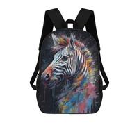 sinyumoney Mochilas Para Niños 17inch Mochila Zebra Painting Mochila Impresa En 3D Para La Escuela Mochila De Moda Mochilas De Viaje Mochilas Escolares Para La Escuela O Para Viajar