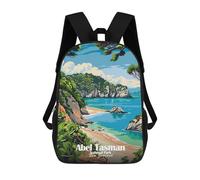 sinyumoney Mochilas Para Niños Abel Tasman National Park Mochila Escolar Impresa En 3D Para Niños Mochilas De Viaje De Moda Para Niños Estudiantes Escolares 17inch