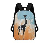 sinyumoney Mochilas Para Niños Abstract Camel in Black Mochila Escolar Impresa En 3D Para Niños Mochilas De Viaje De Moda Para Niños Estudiantes Escolares 17inch