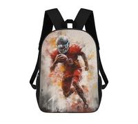 sinyumoney Mochilas Para Niños American Football Painting Mochila Escolar Impresa En 3D Para Niños Mochilas De Viaje De Moda Para Niños Estudiantes Escolares 17inch