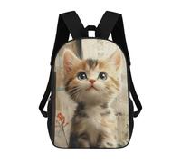 sinyumoney Mochilas Para Niños Animal Art Cat Cute Mochila Escolar Impresa En 3D Para Niños Mochilas De Viaje De Moda Para Niños Estudiantes Escolares 17inch