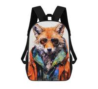 sinyumoney Mochilas Para Niños Animal Fox Mochila Escolar Impresa En 3D Para Niños Mochilas De Viaje De Moda Para Niños Estudiantes Escolares 17inch