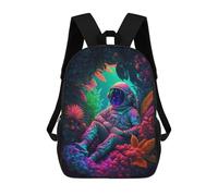 sinyumoney Mochilas Para Niños Astronaut in Alien Garden Mochila Escolar Impresa En 3D Mochila De Moda Mochilas Escolares De Viaje Para La Escuela O Viajes 17inch