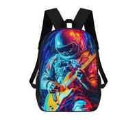 sinyumoney Mochilas Para Niños Astronaut Playing Guitar -4 Mochila Escolar Mochila Para Niños Mochila De Viaje Mochilas Para Libros Mochila Impresa En 3D Para Niños Y Niñas 17inch