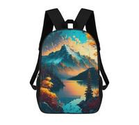 sinyumoney Mochilas Para Niños Autumnal Lake Reflections Mochila Escolar Mochila Para Niños Mochila De Viaje Mochilas Para Libros Mochila Impresa En 3D Para Niños Y Niñas 17inch