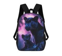 sinyumoney Mochilas Para Niños Black Panther And Cub Mochila Escolar Mochila Para Niños Mochila De Viaje Mochilas Para Libros Mochila Impresa En 3D Para Niños Y Niñas 17inch