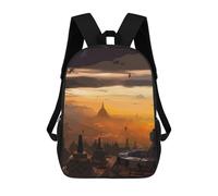 sinyumoney Mochilas Para Niños Borobudur Temple Mochila Escolar Mochila Para Niños Mochila De Viaje Mochilas Para Libros Mochila Impresa En 3D Para Niños Y Niñas 17inch