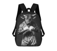 sinyumoney Mochilas Para Niños Bull Boxer Boxing Mochila Escolar Impresa En 3D Para Niños Mochilas De Viaje De Moda Para Niños Estudiantes Escolares 17inch