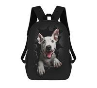 sinyumoney Mochilas Para Niños Bull Terrier Mochila Escolar Mochila Para Niños Mochila De Viaje Mochilas Para Libros Mochila Impresa En 3D Para Niños Y Niñas 17inch