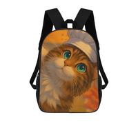 sinyumoney Mochilas Para Niños Chef Cat Mochila Escolar Impresa En 3D Para Niños Mochilas De Viaje De Moda Para Niños Estudiantes Escolares 17inch