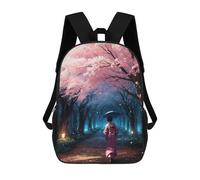sinyumoney Mochilas Para Niños Cherry Blossom Japan Art Mochila Escolar Para Niños Mochila De Viaje Mochila Escolar Para Estudiantes Bolsa Para Libros Y Material Escolar Mochilas Escolares 17inch
