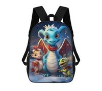 sinyumoney Mochilas Para Niños Christmas Dragon Family Mochila Escolar Impresa En 3D Mochila De Moda Mochilas Escolares De Viaje Para La Escuela O Viajes 17inch