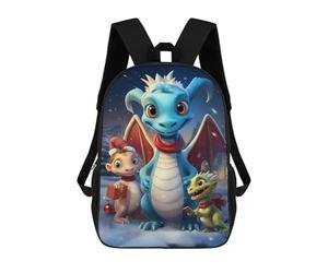sinyumoney Mochilas Para Niños Christmas Dragon Family Mochila Escolar Impresa En 3D Mochila De Moda Mochilas Escolares De Viaje Para La Escuela O Viajes 17inch