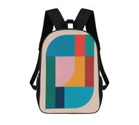 sinyumoney Mochilas Para Niños Colorful Art 02 Mochila Escolar Impresa En 3D Para Niños Mochilas De Viaje De Moda Para Niños Estudiantes Escolares 17inch