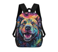 sinyumoney Mochilas Para Niños Colorful Cosmic Canine Mochila Escolar Impresa En 3D Mochila De Moda Mochilas Escolares De Viaje Para La Escuela O Viajes 17inch