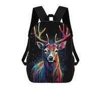 sinyumoney Mochilas Para Niños Colorful Deer With Drips Mochila Escolar Mochila Para Niños Mochila De Viaje Mochilas Para Libros Mochila Impresa En 3D Para Niños Y Niñas 17inch