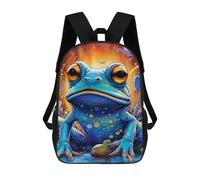 sinyumoney Mochilas Para Niños Colorful Frog Fantasy Mochila Escolar Mochila Para Niños Mochila De Viaje Mochilas Para Libros Mochila Impresa En 3D Para Niños Y Niñas 17inch