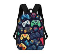 sinyumoney Mochilas Para Niños Colorful Gaming Controllers -18 Mochila Escolar Mochila Para Niños Mochila De Viaje Mochilas Para Libros Mochila Impresa En 3D Para Niños Y Niñas 17inch