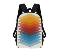 sinyumoney Mochilas Para Niños Colorful Geometric 08 Mochila Escolar Impresa En 3D Para Niños Mochilas De Viaje De Moda Para Niños Estudiantes Escolares 17inch