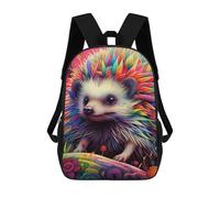 sinyumoney Mochilas Para Niños Colorful Hedgehog Illustration-2 Mochila Escolar Impresa En 3D Mochila De Moda Mochilas Escolares De Viaje Para La Escuela O Viajes 17inch