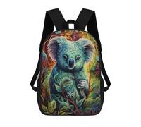 sinyumoney Mochilas Para Niños Colorful Koala in Nature Mochila Escolar Impresa En 3D Mochila De Moda Mochilas Escolares De Viaje Para La Escuela O Viajes 17inch