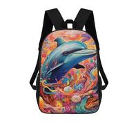 sinyumoney Mochilas Para Niños Colorful Ocean Dreams Mochila Escolar Impresa En 3D Mochila De Moda Mochilas Escolares De Viaje Para La Escuela O Viajes 17inch