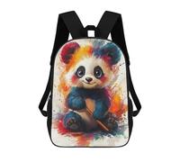 sinyumoney Mochilas Para Niños Colorful Panda Bear Mochila Escolar Impresa En 3D Mochila De Moda Mochilas Escolares De Viaje Para La Escuela O Viajes 17inch