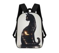 sinyumoney Mochilas Para Niños Cosmic Cat Silhouette Mochila Escolar Impresa En 3D Mochila De Moda Mochilas Escolares De Viaje Para La Escuela O Viajes 17inch