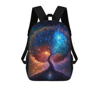 sinyumoney Mochilas Para Niños Cosmic Tree of Life-4 Mochila Escolar Impresa En 3D Para Niños Mochilas De Viaje De Moda Para Niños Estudiantes Escolares 17inch