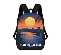 sinyumoney Mochilas Para Niños Dar Es Salaam, Tanzania Cityscape Mochila Escolar Impresa En 3D Para Niños Mochilas De Viaje De Moda Para Niños Estudiantes Escolares 17inch