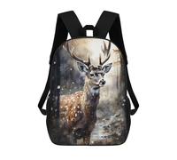 sinyumoney Mochilas Para Niños Deer Animal Art Mochila Escolar Impresa En 3D Para Niños Mochilas De Viaje De Moda Para Niños Estudiantes Escolares 17inch